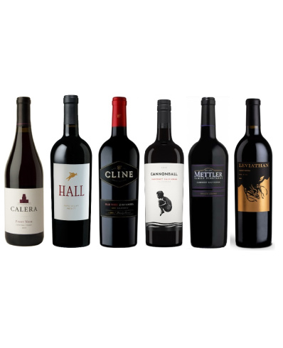 Tasting case of six California red wines vol.3